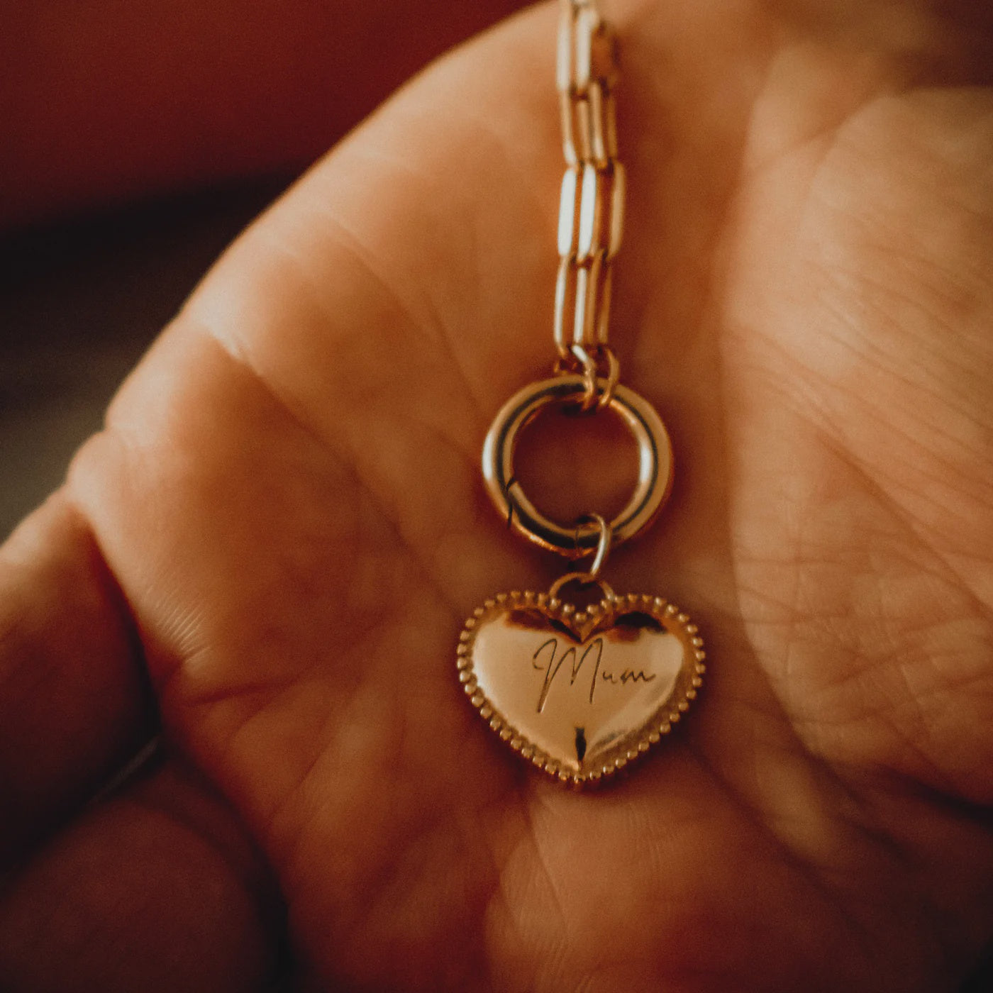 Katyb - Necklace - Mum Heart Charm Holder