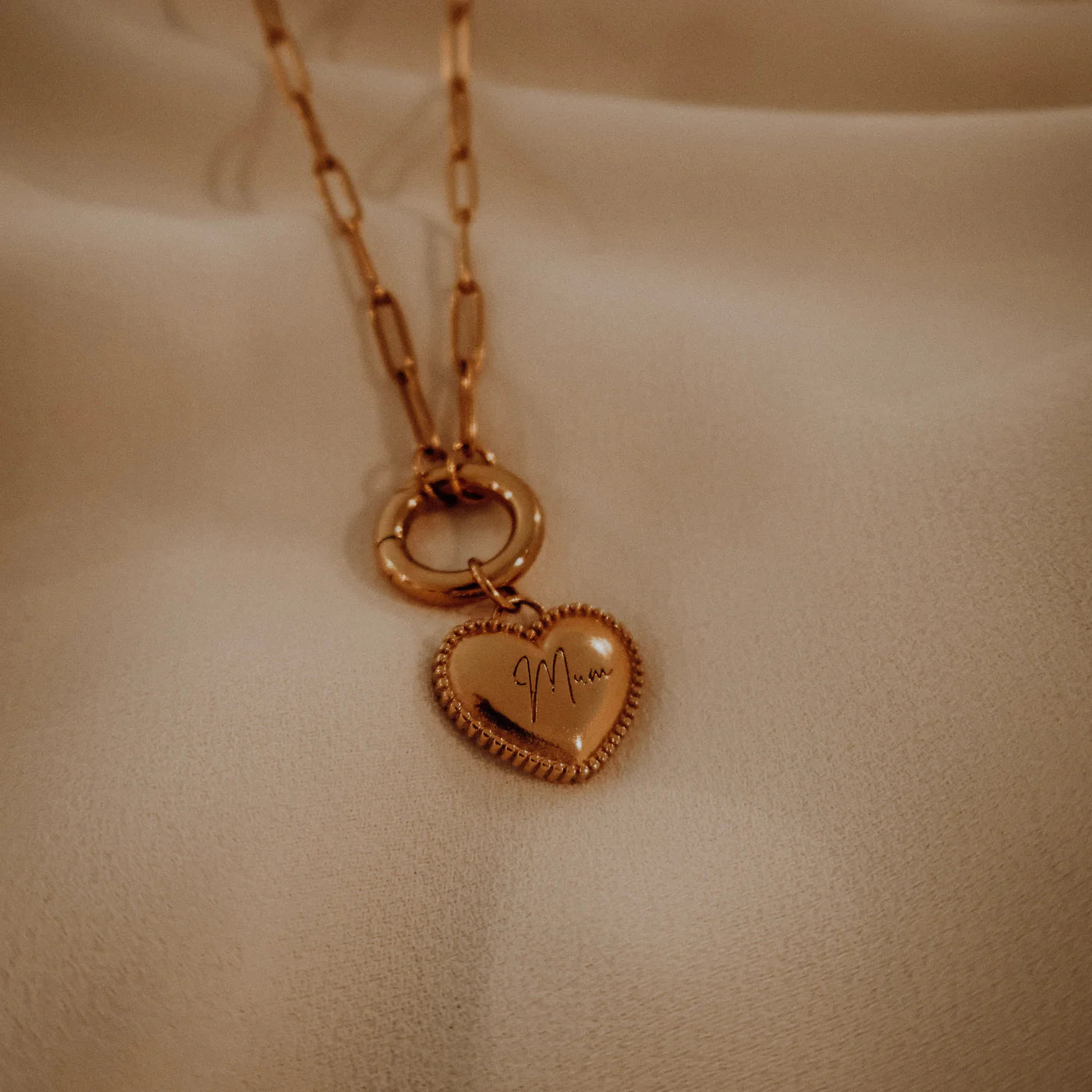 Katyb - Necklace - Mum Heart Charm Holder