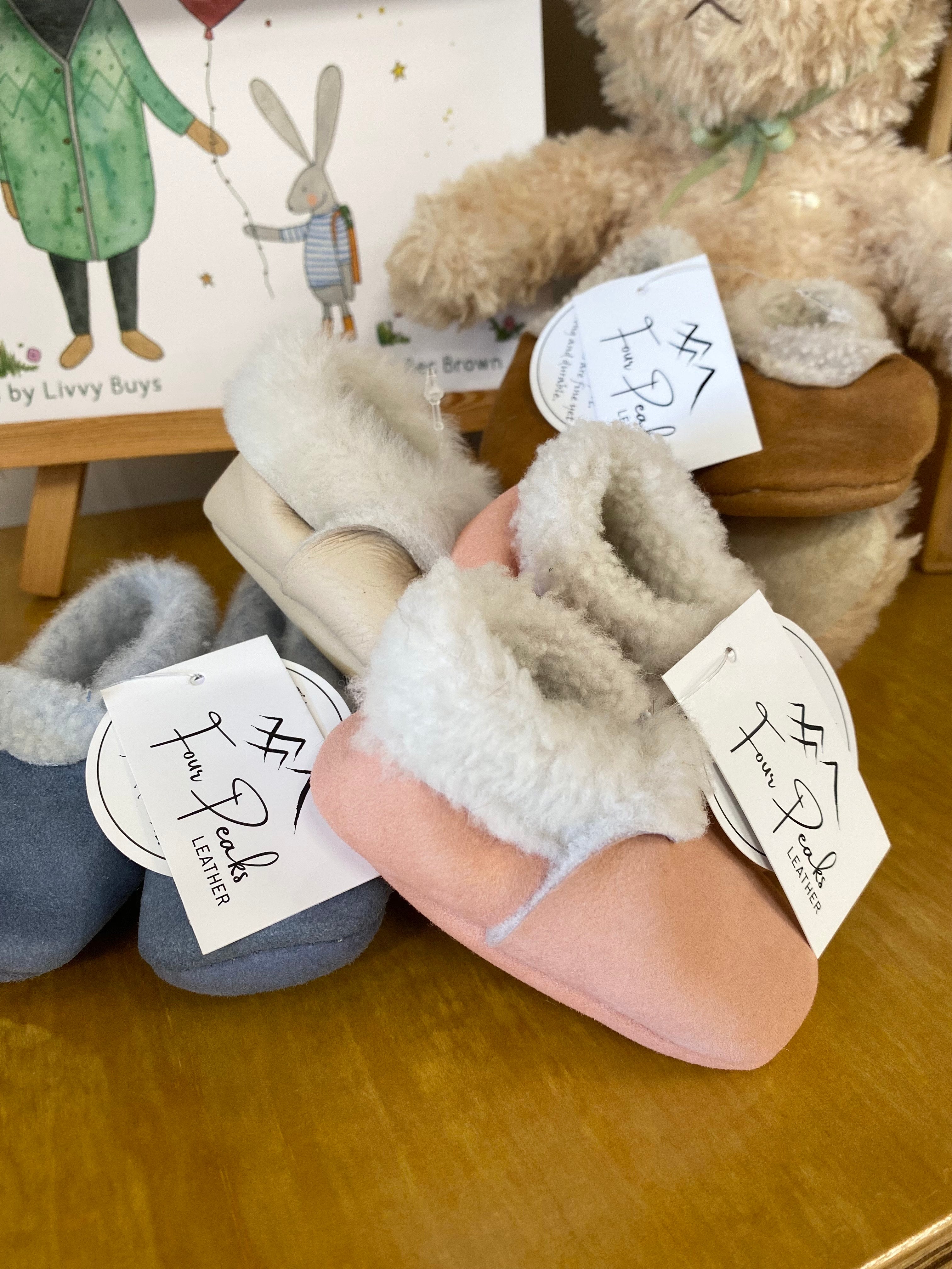 Lambskin Booties  - Cream Nappa