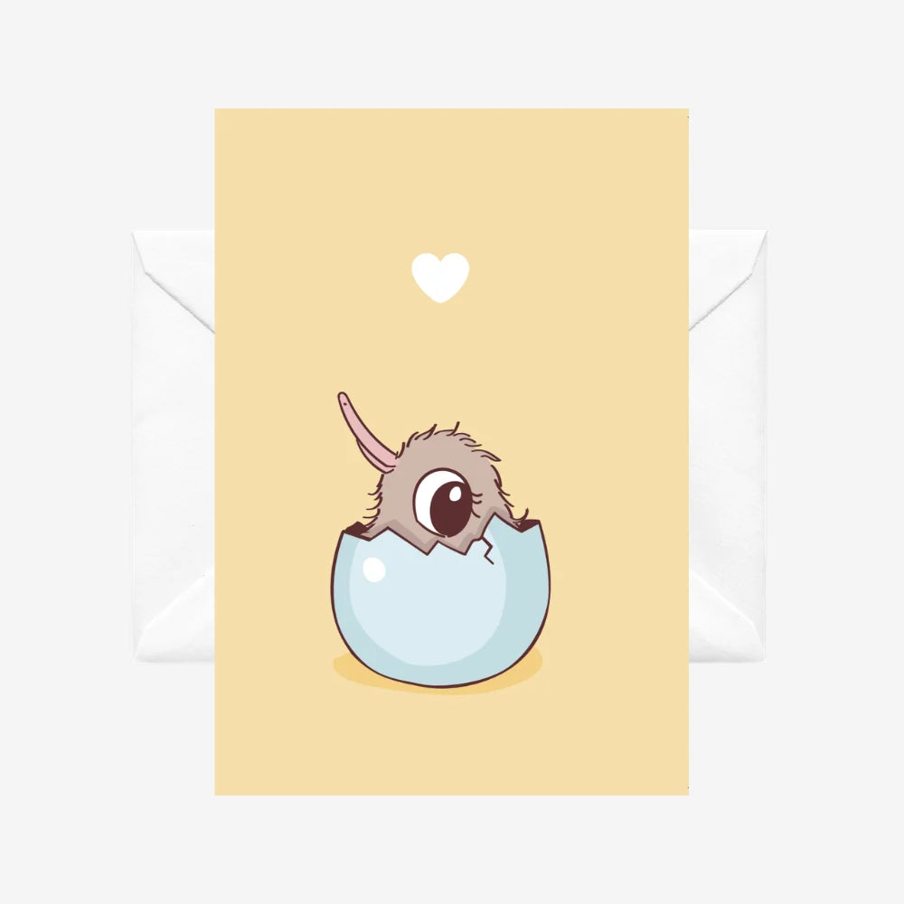 Kuwi Cards - Hatchling Kiwi Baby