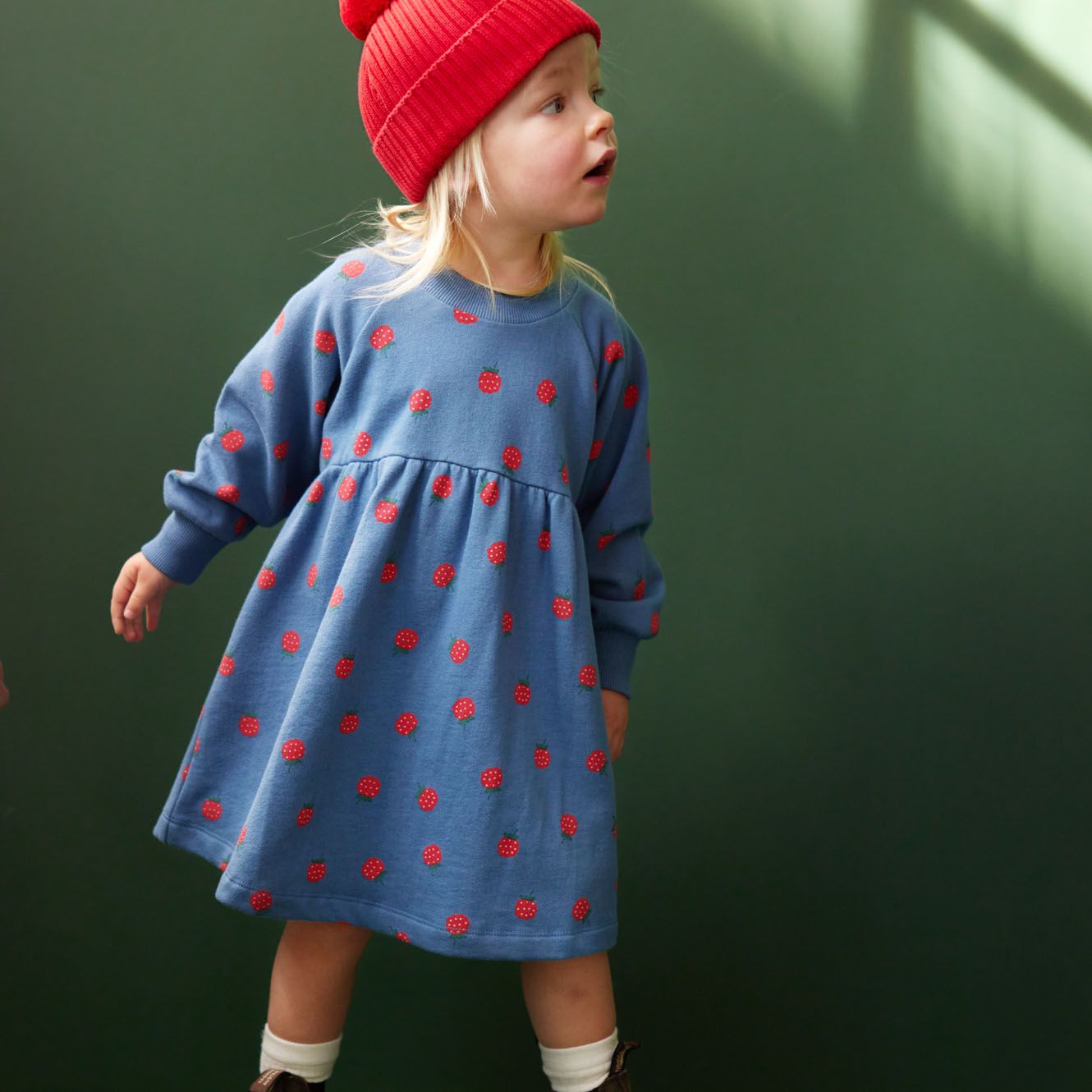 Nature Baby - Ines Dress - Raspberry Blue