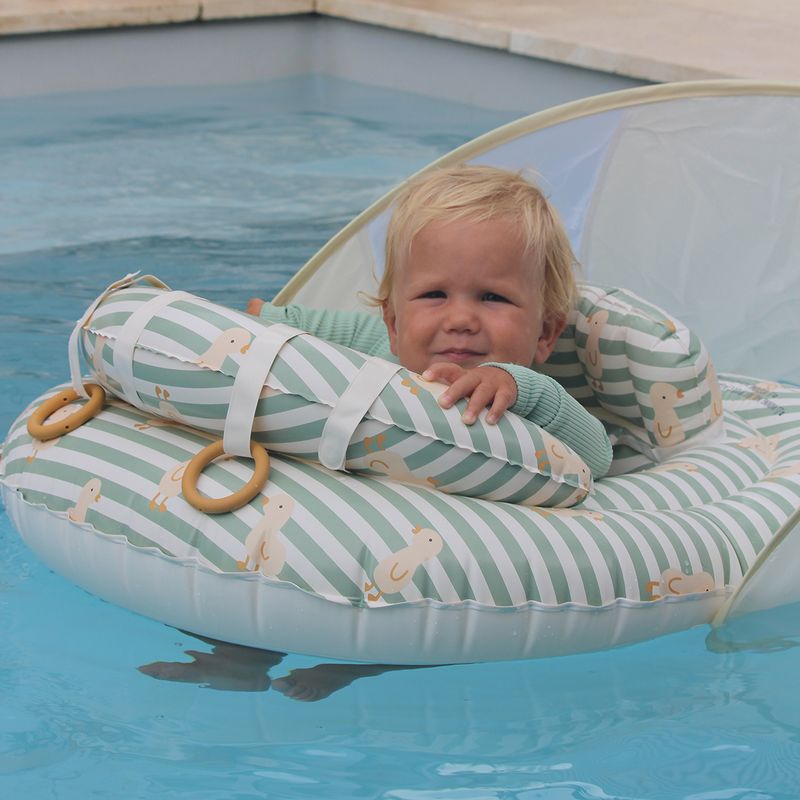 Sunnylife - Interactive Baby Float - Duck Sage Stripe