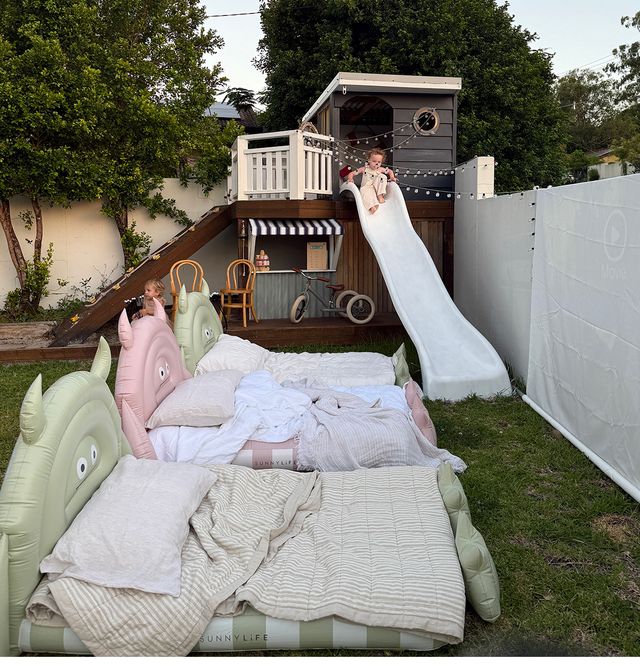 Sunnylife - Kids Sleepover Bed Monster Sage