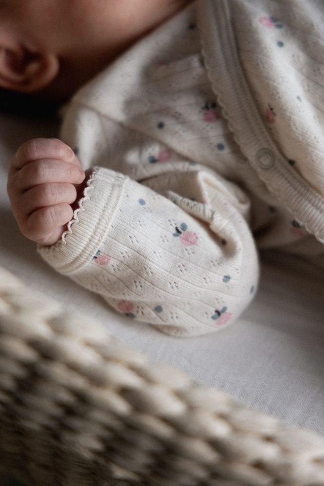 Nature Baby - Kimono Stretch + Grow Pointelle - Posey Blossom