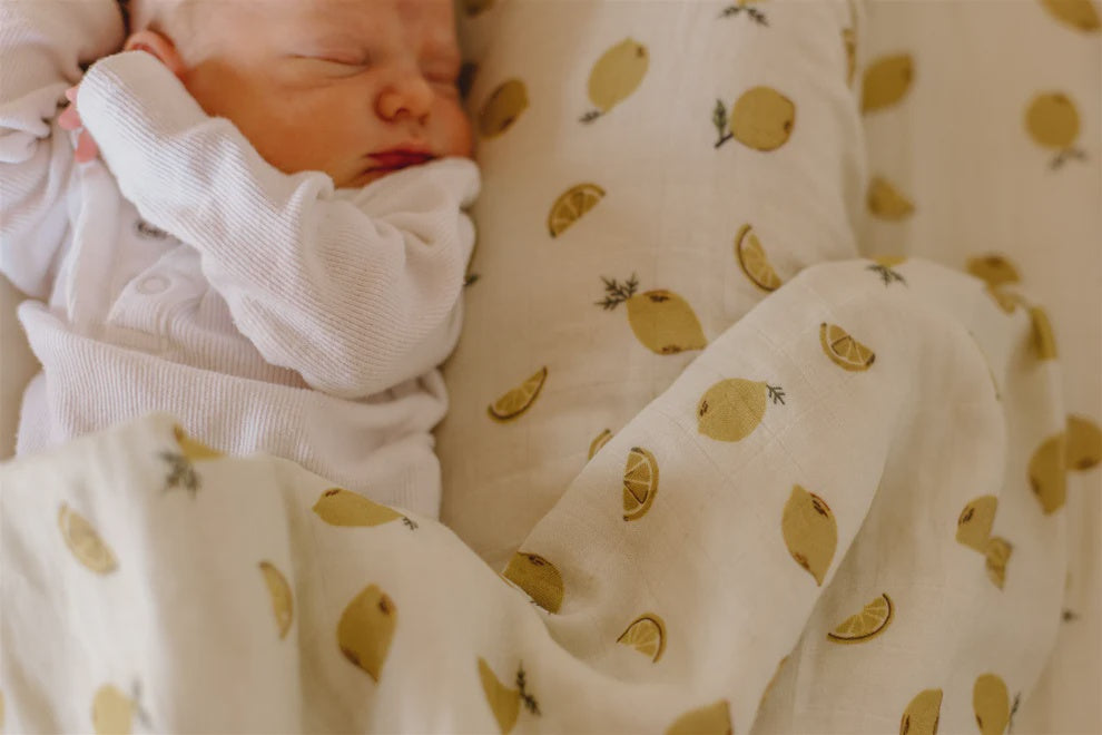 Leni the Label - Muslin Swaddle Blanket - Lemon