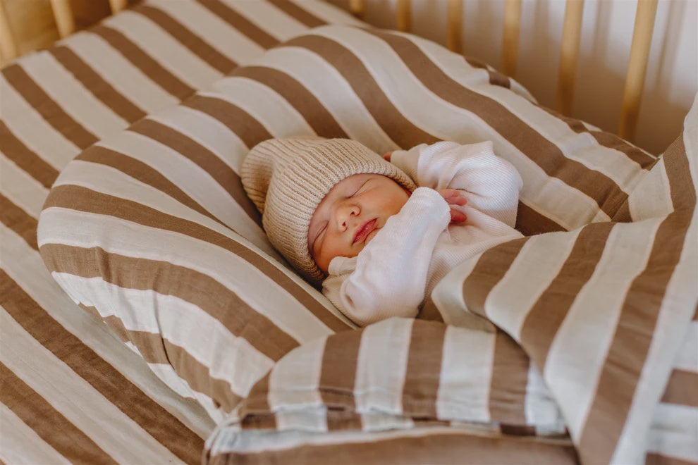 Leni the Label - Muslin Swaddle Blanket - Hank Stripe