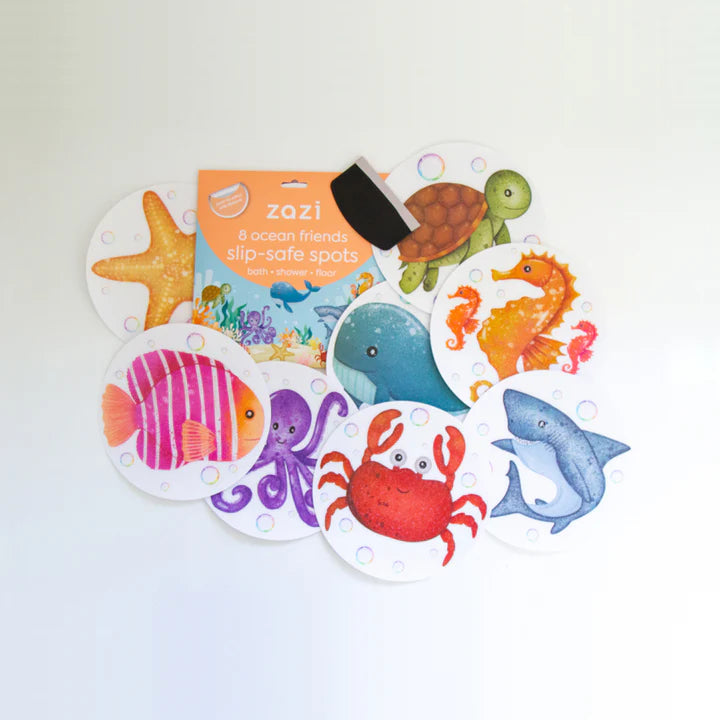 Zazi - Slip-Safe Bath Spots - Ocean Friends