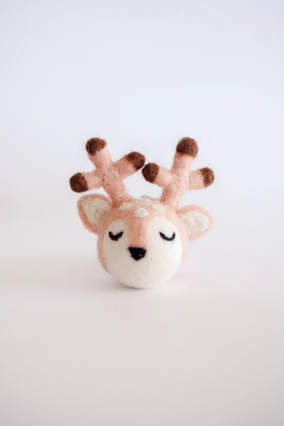 Felt Christmas Decorations - Reindeer Head