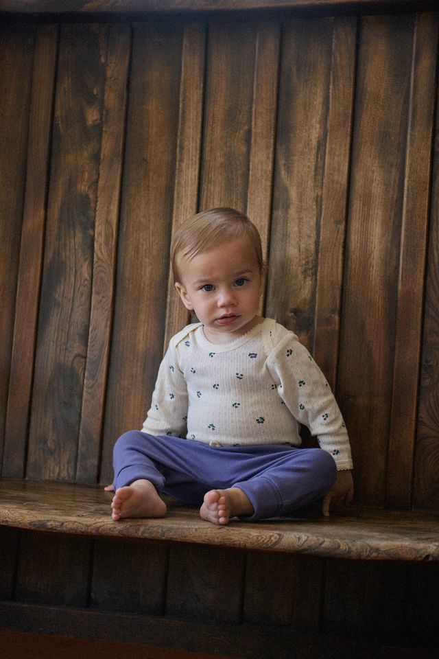 Nature Baby - L/S Bodysuit Pointelle - Winter Berry