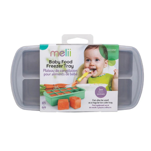 Melii - SIlicone Baby Food Freezer Tray with Lid