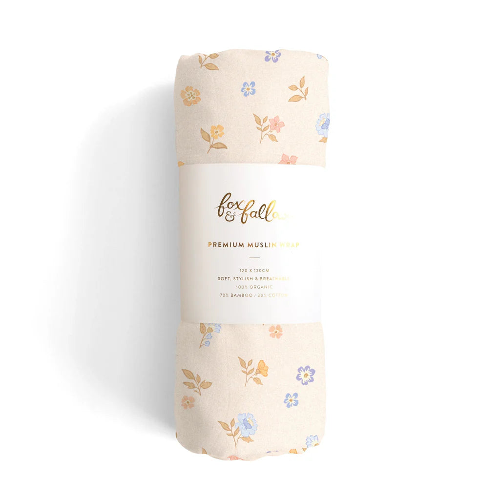 Fox & Fallow - Organic Muslin Swaddle - Meadow