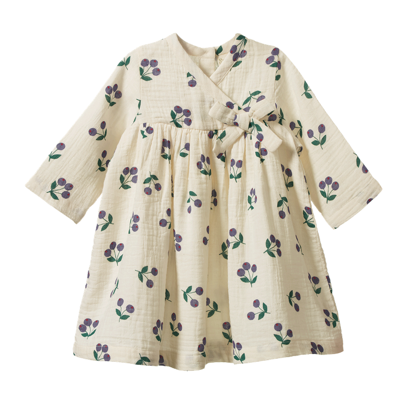 Nature Baby - Mabel Dress - Winter Berry Natural