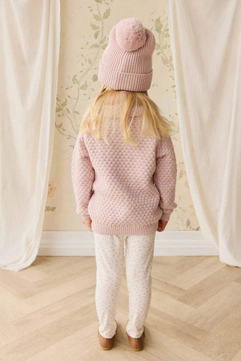 Jamie Kay - Maple Cardigan - Pastel Pink Marle