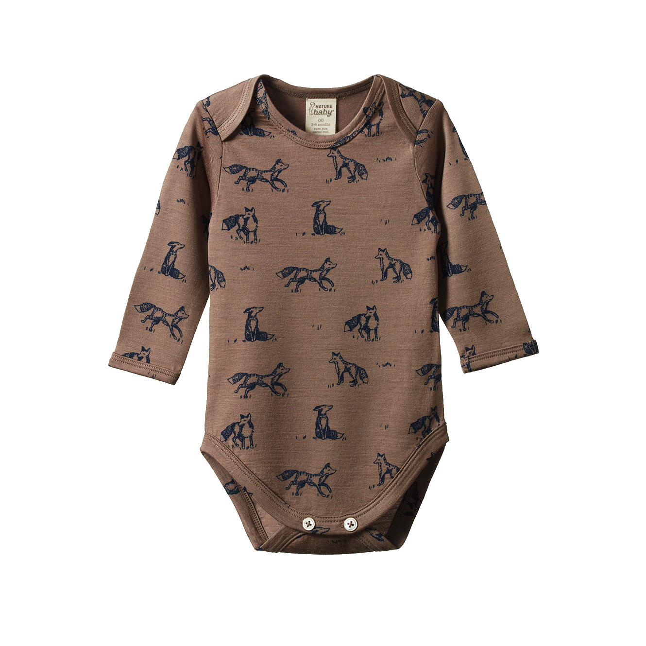 Nature Baby - Merino L/S Bodysuit - Foxy