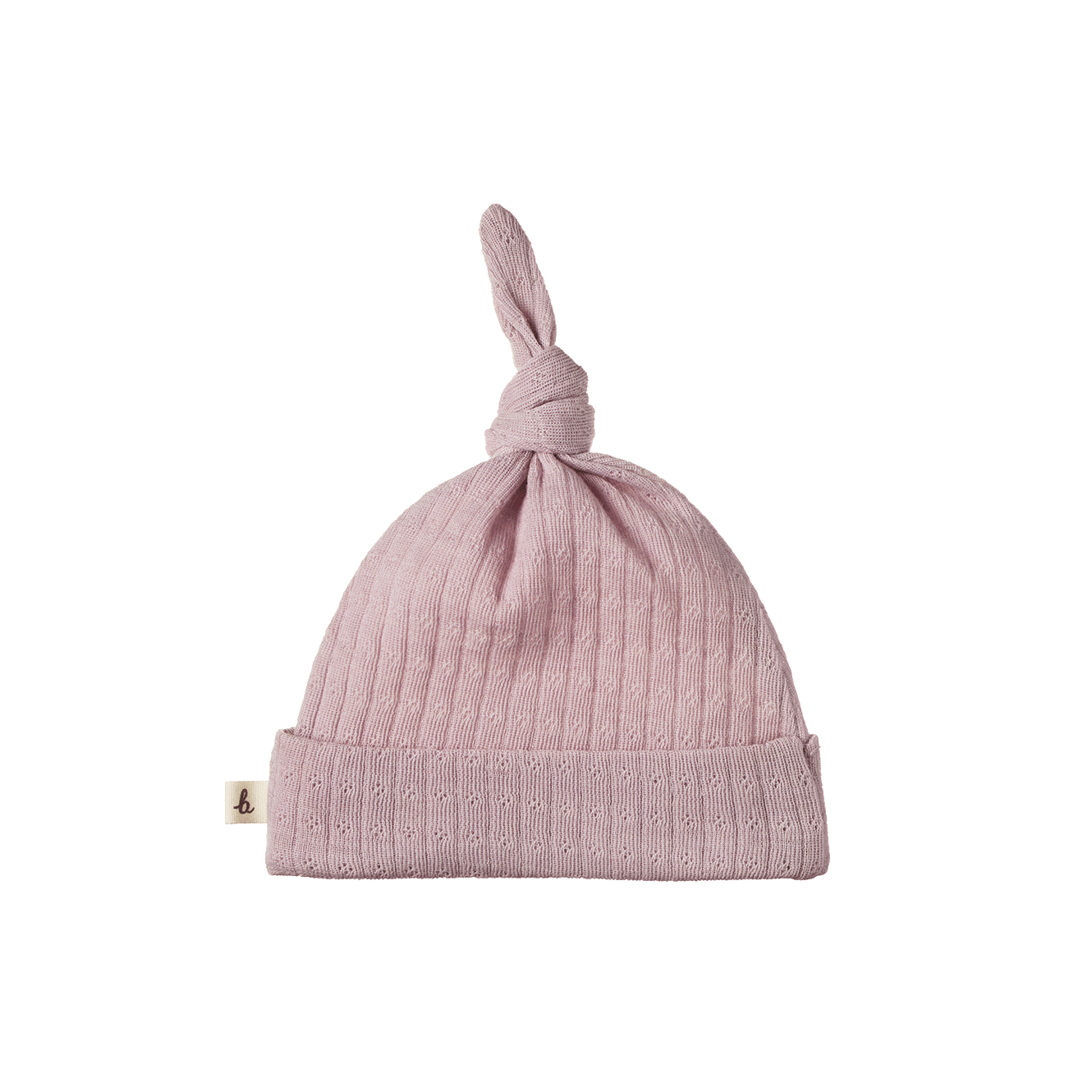 Nature Baby - Merino Knotted Beanie Pointelle - Lilac