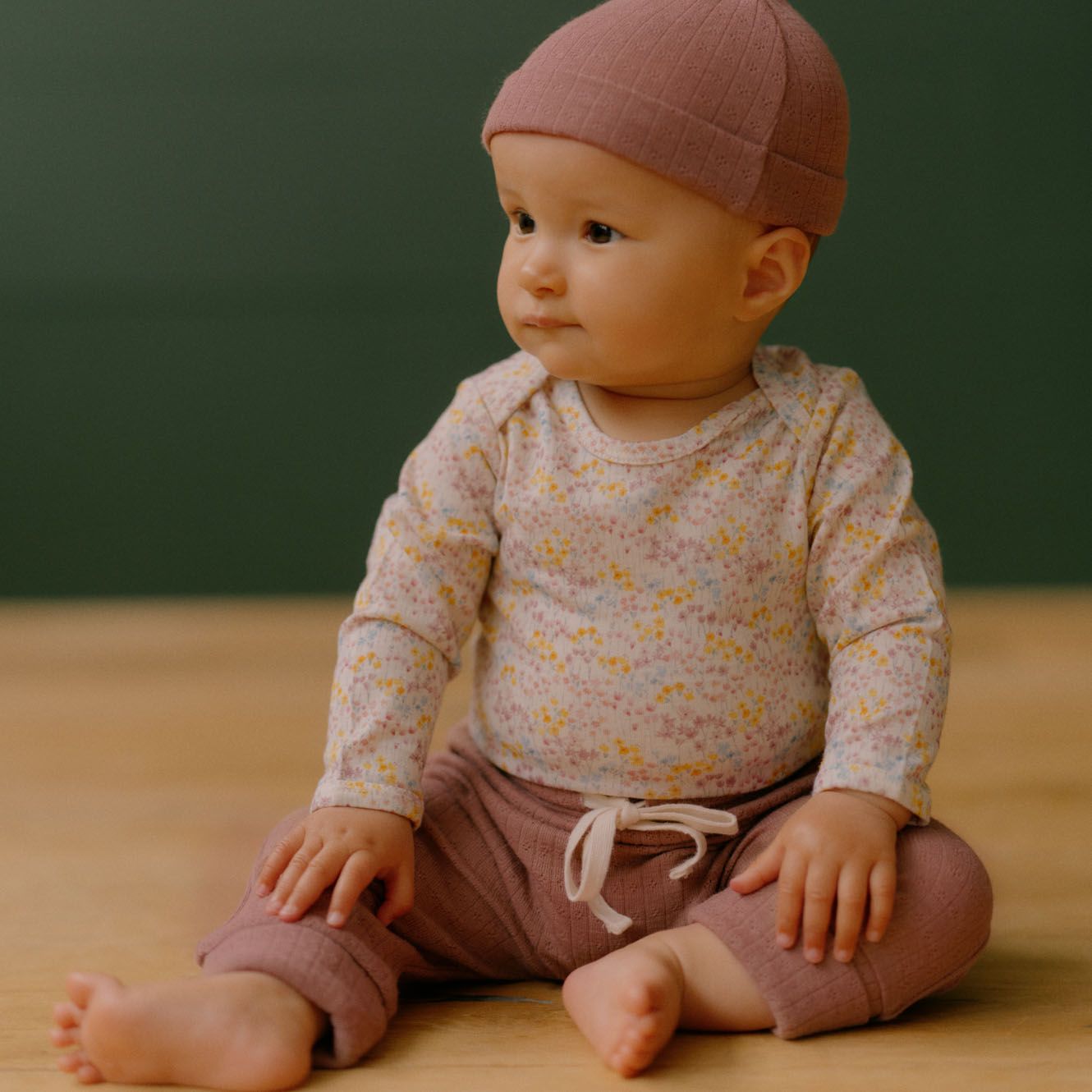 Nature Baby - Merino L/S Bodysuit - Wildflower