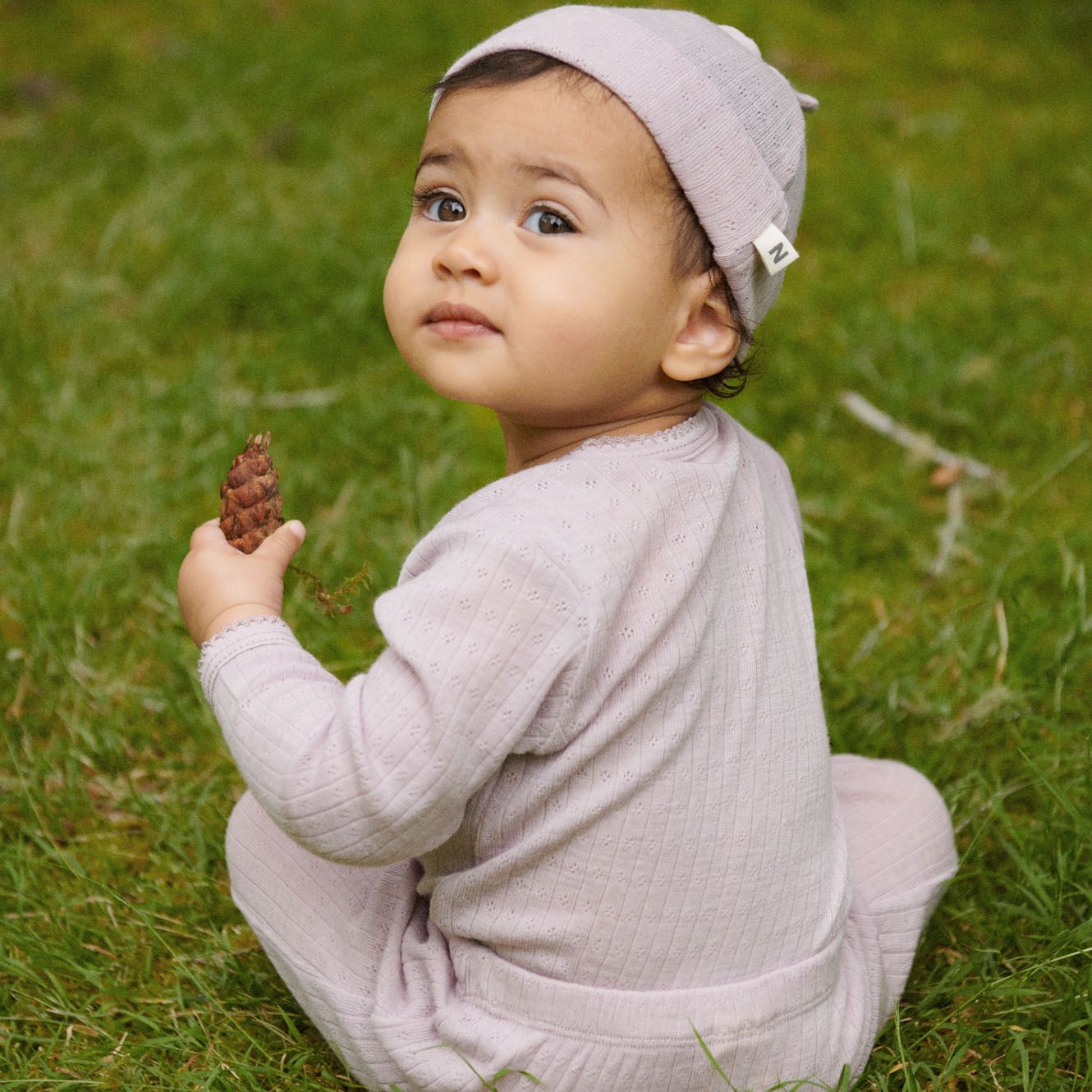 Nature Baby - Merino Drawstring Pants - Lilac