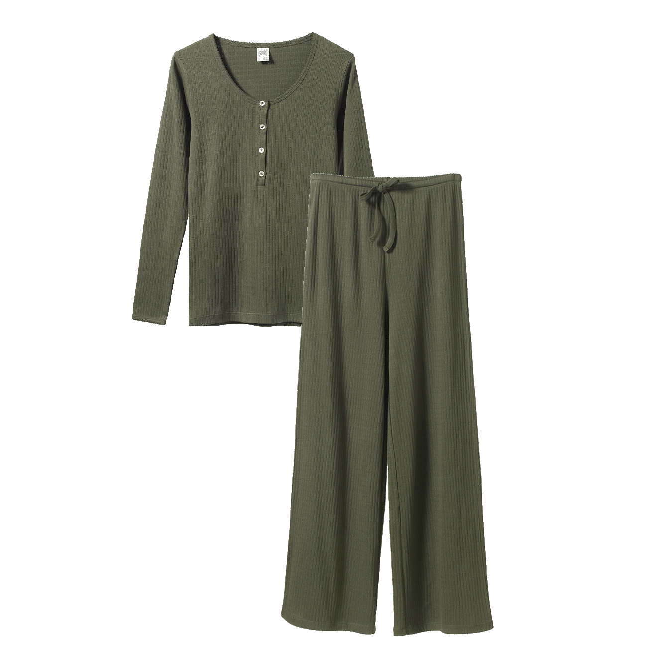 Nature Baby - Luna Set Thyme -  Woman's Pointelle Pyjama's
