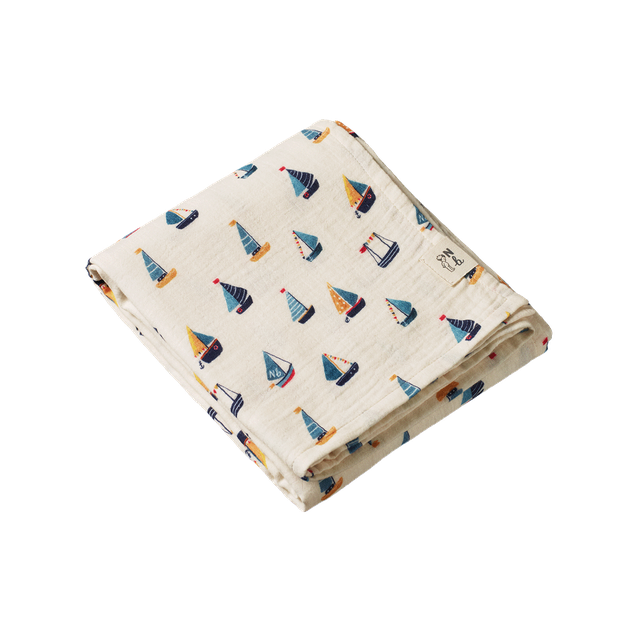 Nature Baby - Muslin Wrap - Regatta