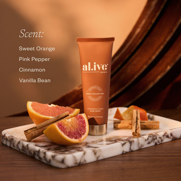 Al.ive - Hand Cream Cracker - Cinnamon + Citrus