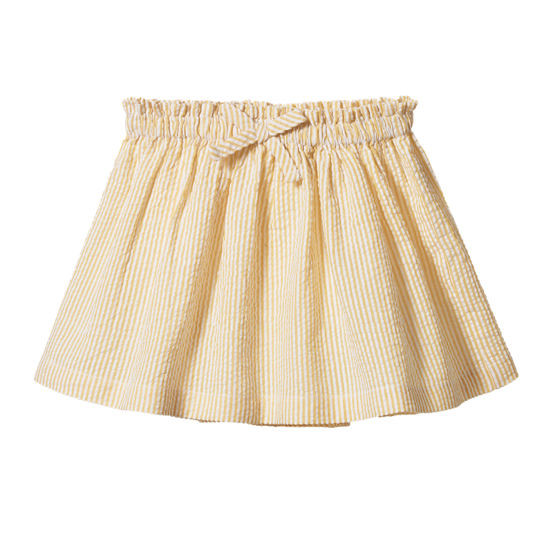 Nature Baby - Orchard Skirt Seersucker - Golden Stripe