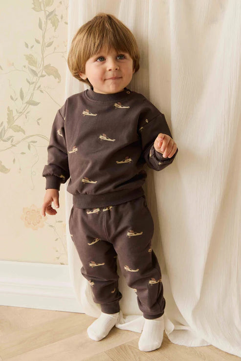 Jamie Kay - Organic Cotton Peyton Sweatshirt - Pilot Planes Bistre