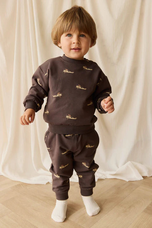 Jamie Kay - Organic Cotton Dominic Track Pant - Pilot Planes Bistre