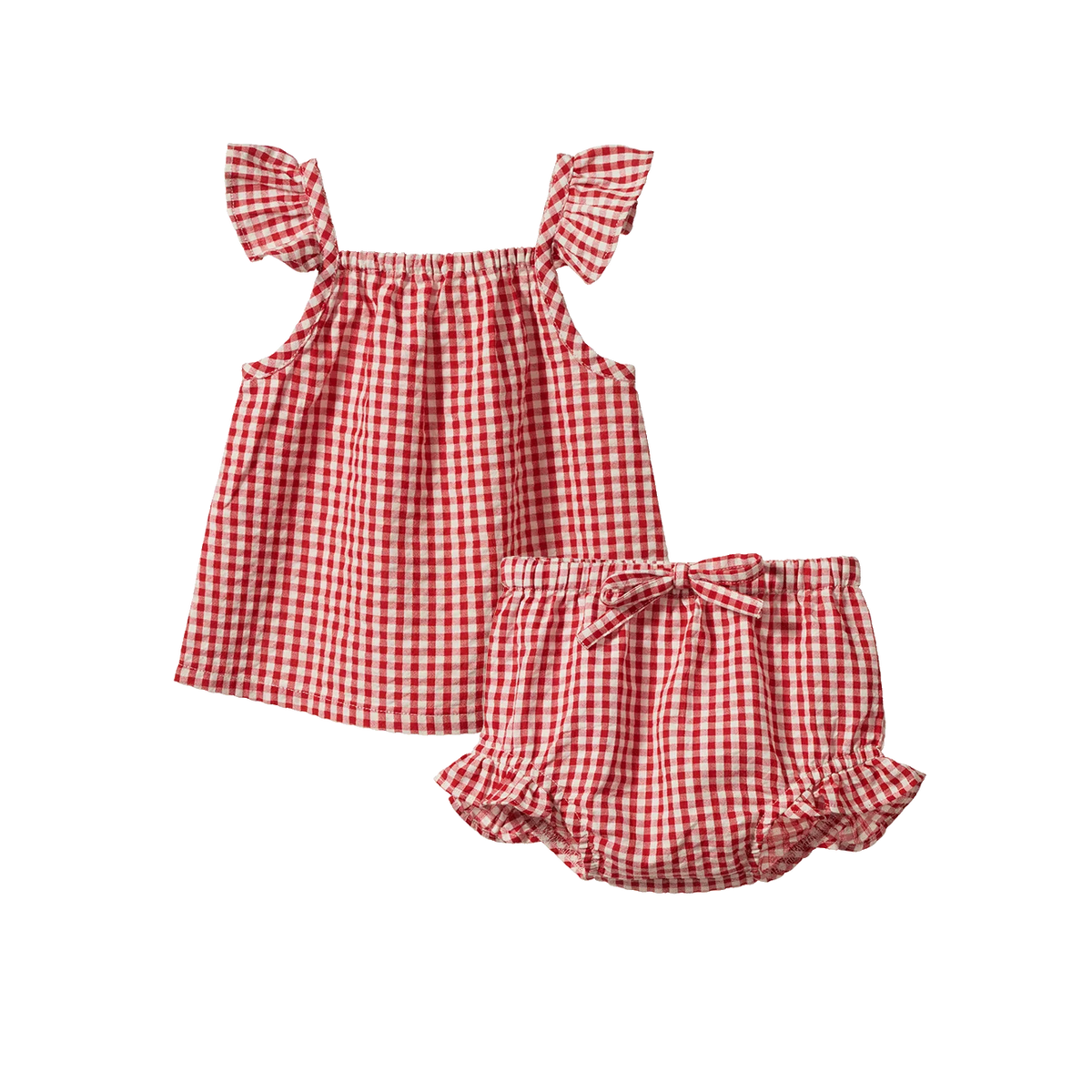 Nature Baby - Petal Set - Red Gingham