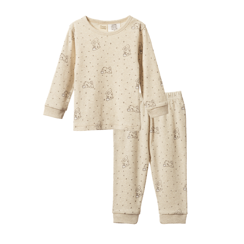 Nature Baby - Long Sleeve Pyjama Set - Bramble Burrow Sleep Print