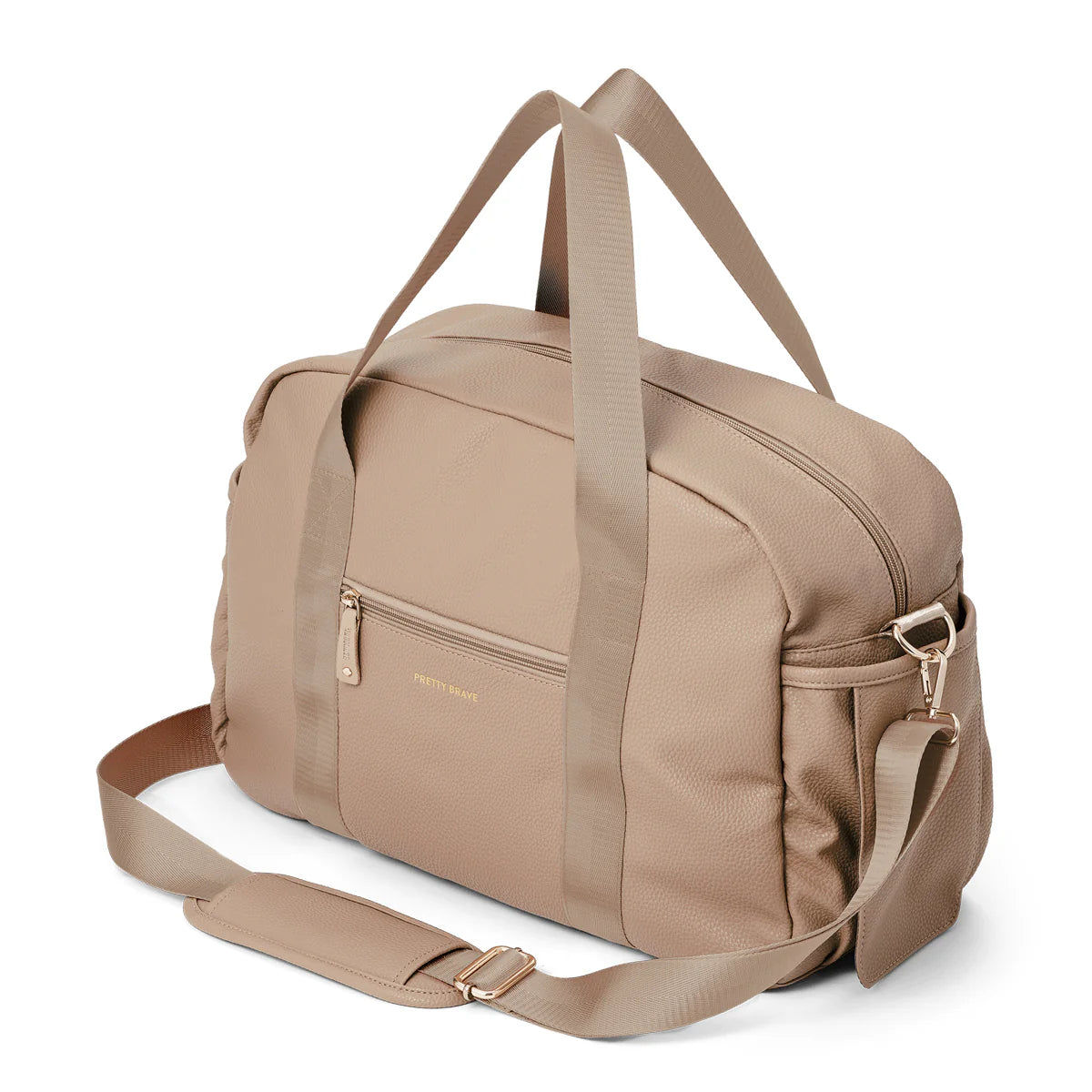 Pretty Brave - Stella Nappy Bag - Natural Pebble