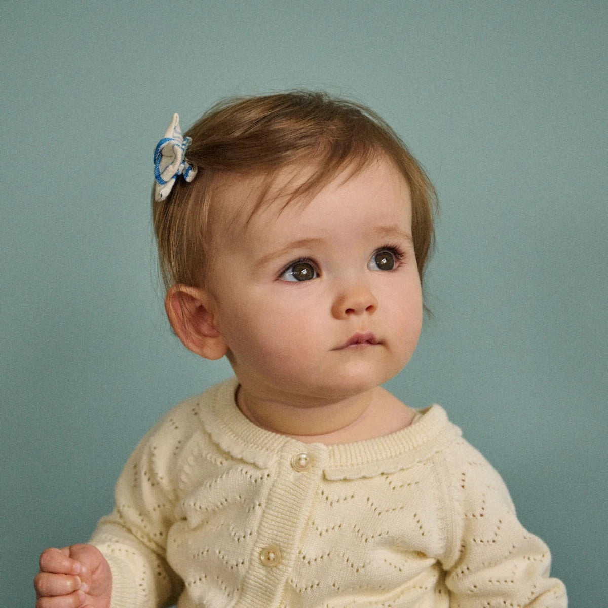 Nature Baby - Piper Cardigan - Natural Pointelle