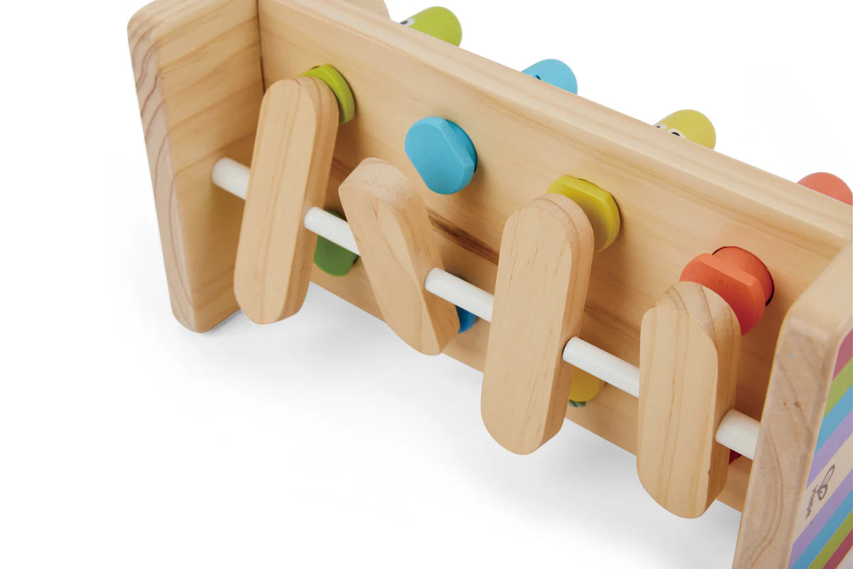 Hape - Rainbow Hammer Bench