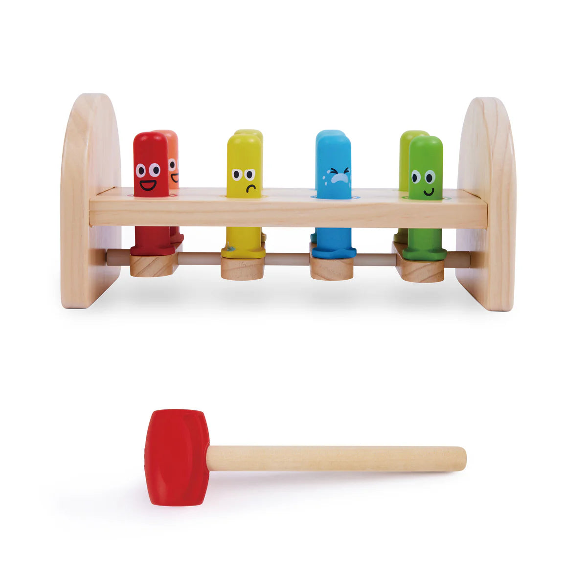 Hape - Rainbow Hammer Bench
