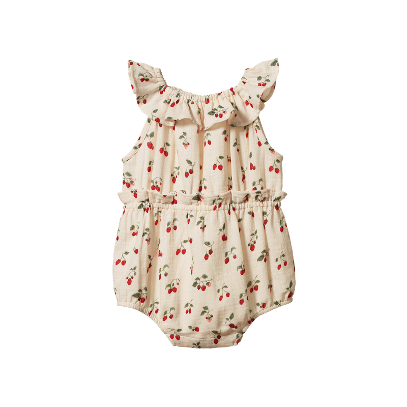 Nature Baby - Plum Muslin Suit - Strawberry Blush