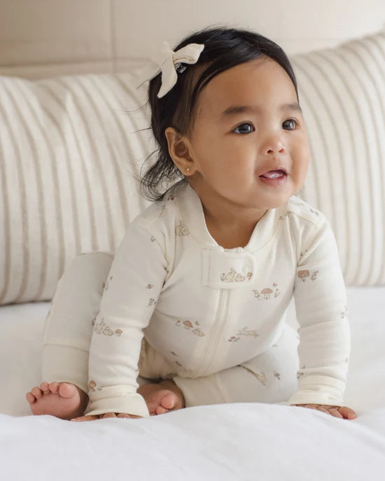 Quincy Mae - Zip Long Sleeve Sleeper - Bunnies