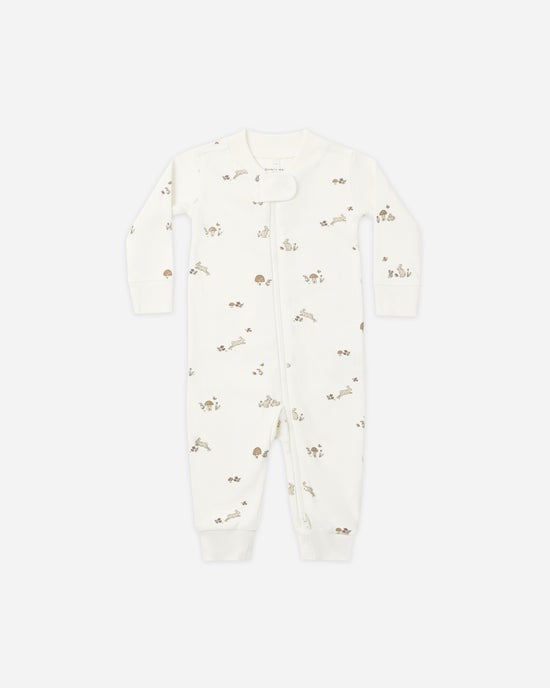 Quincy Mae - Zip Long Sleeve Sleeper - Bunnies