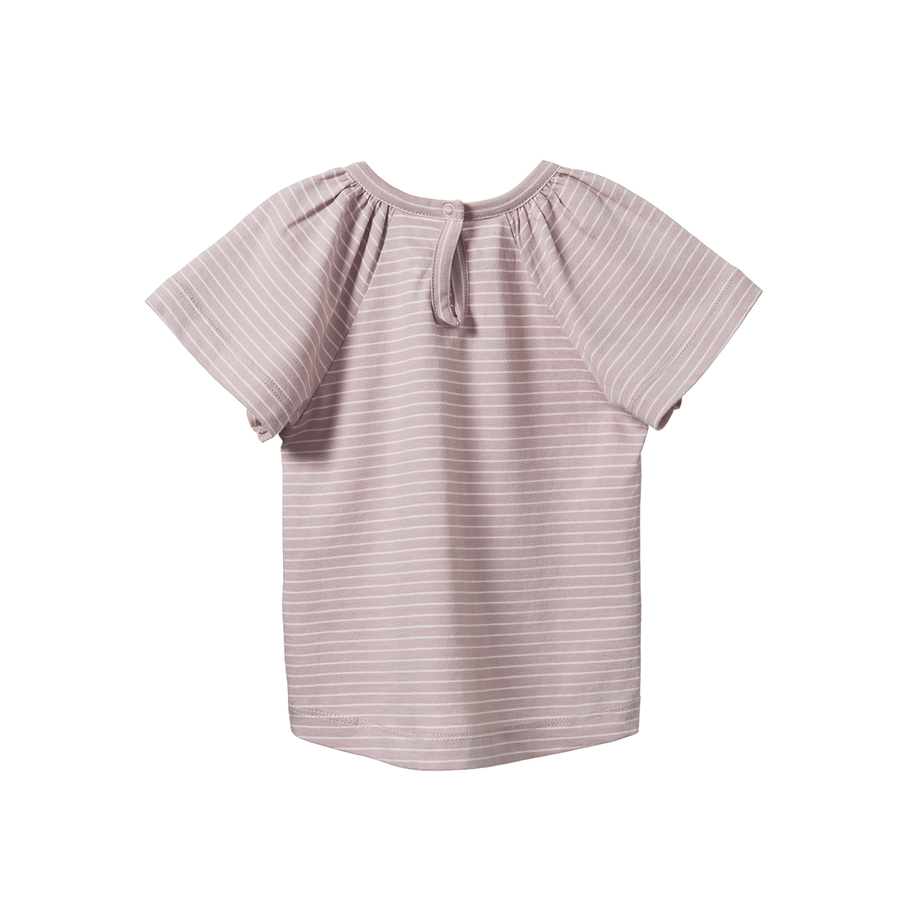 Nature Baby - Faye Tee - Lilac/Natural Pinstripe