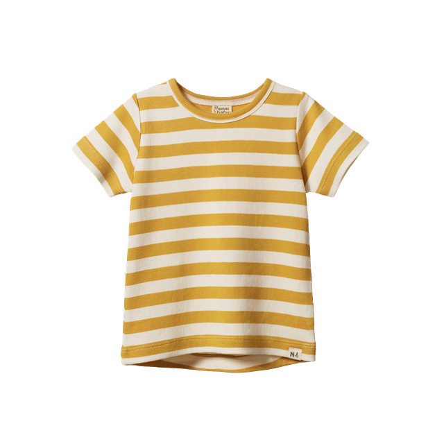 Nature Baby - River Tee - Golden Sailor Stripe