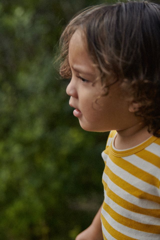Nature Baby - River Tee - Golden Sailor Stripe