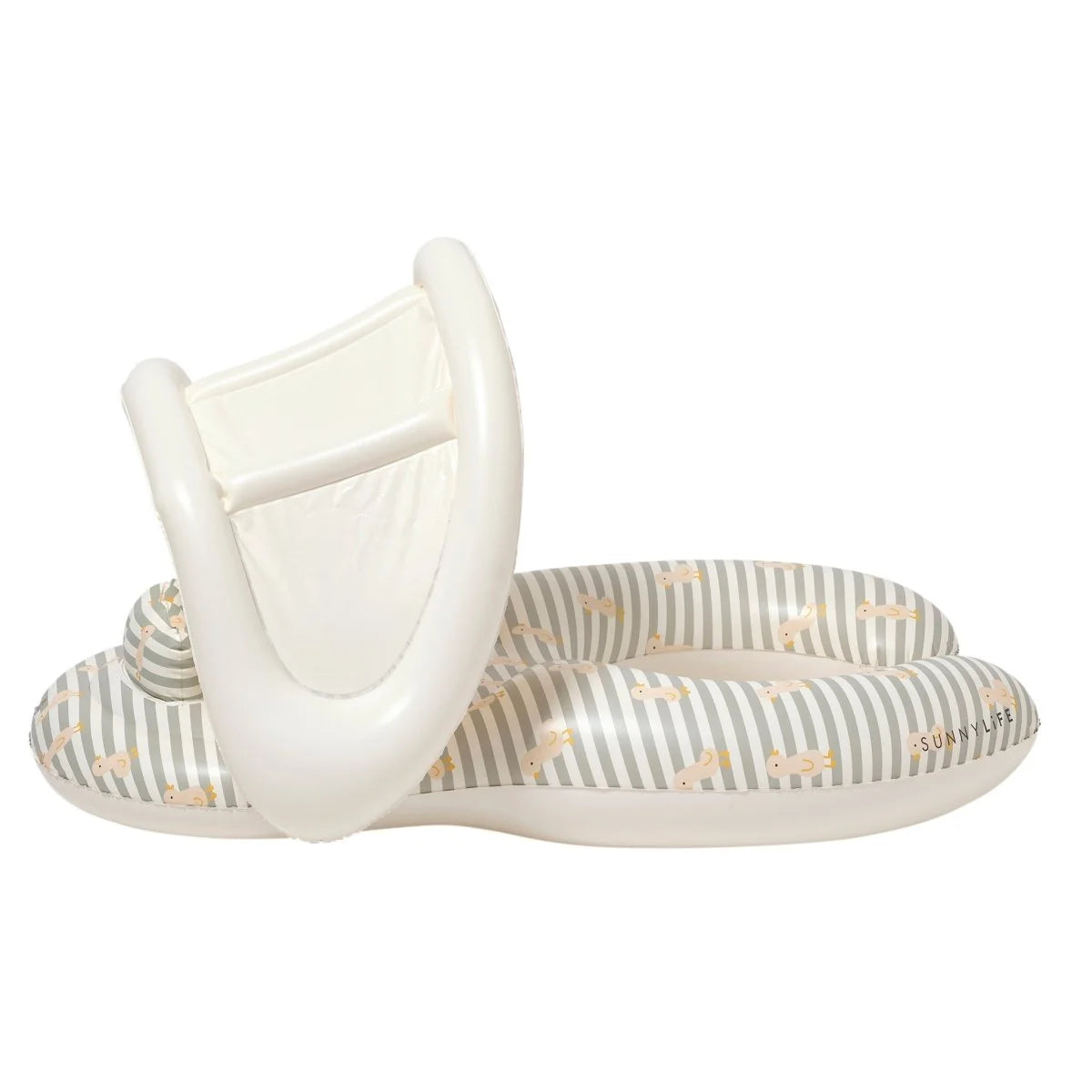 Sunnylife - Float Together Baby Seat - Duck Sage Stripe
