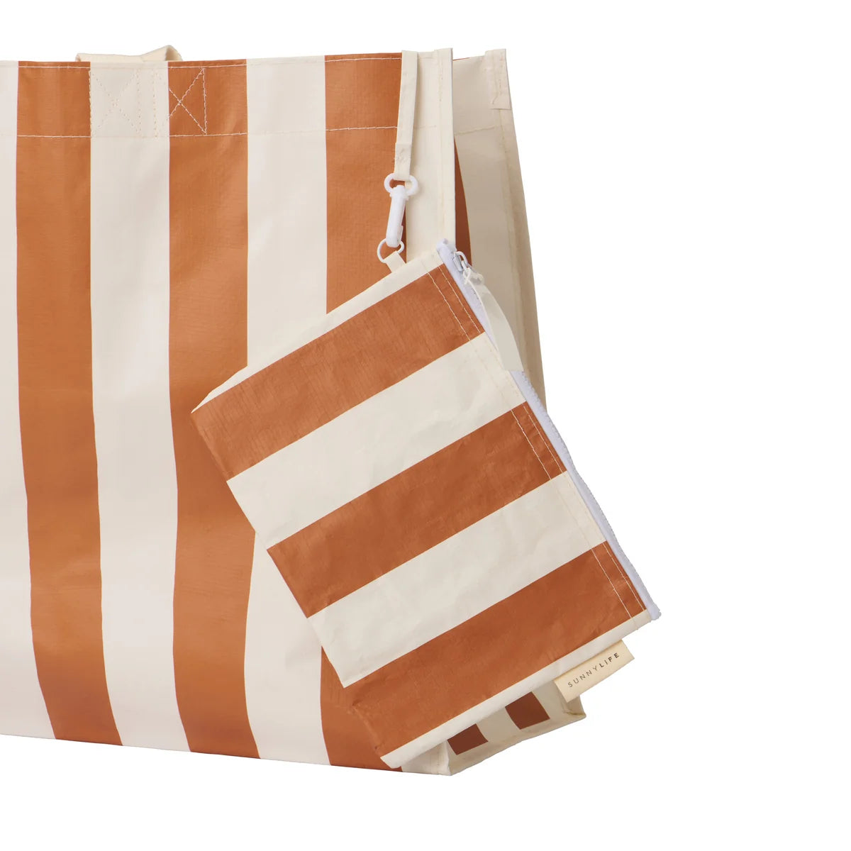 Sunnylife - Carryall Beach Bag - Tierra Clay Bold Stripe