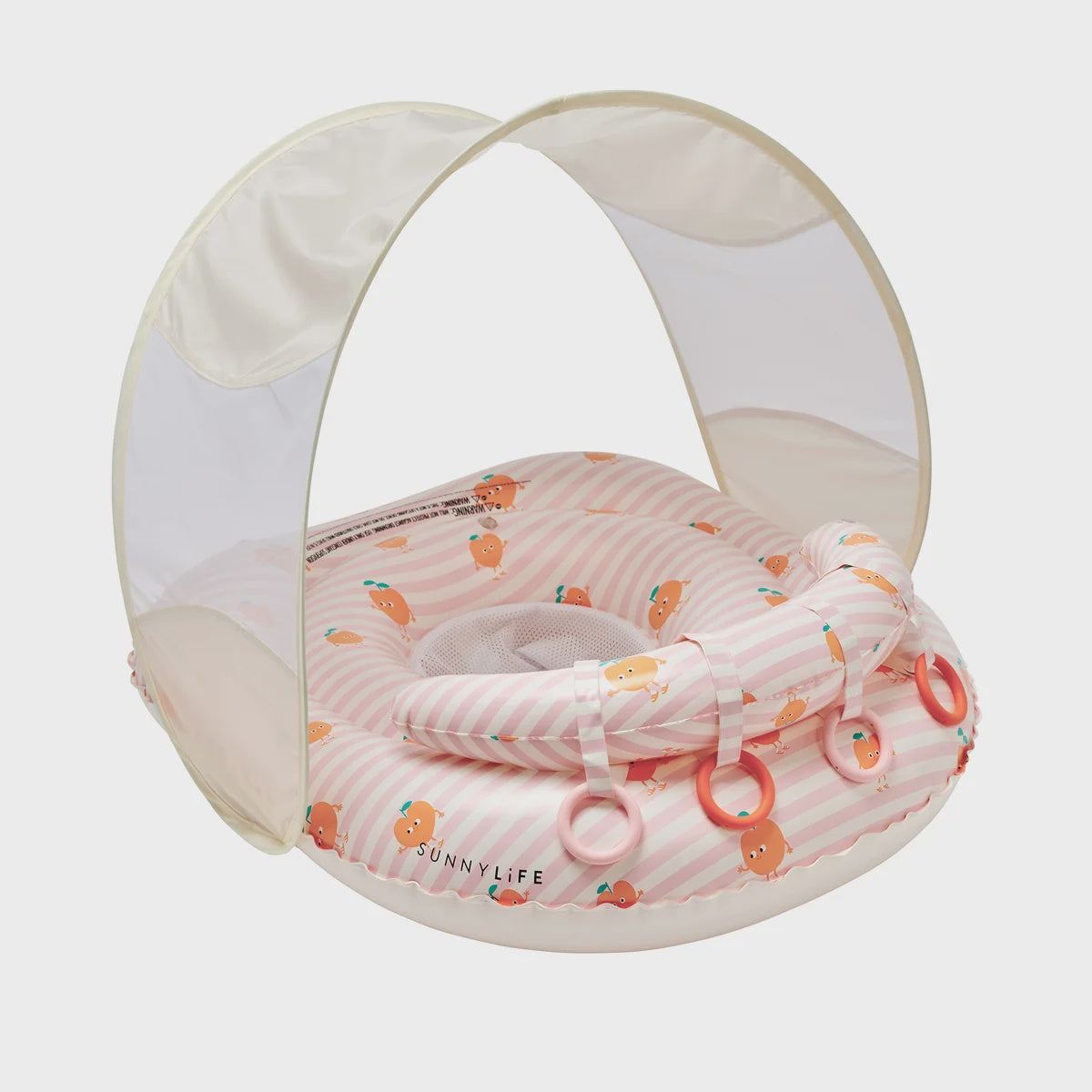Sunnylife - Interactive Baby Float - Poppy the Peach Pink Stripe
