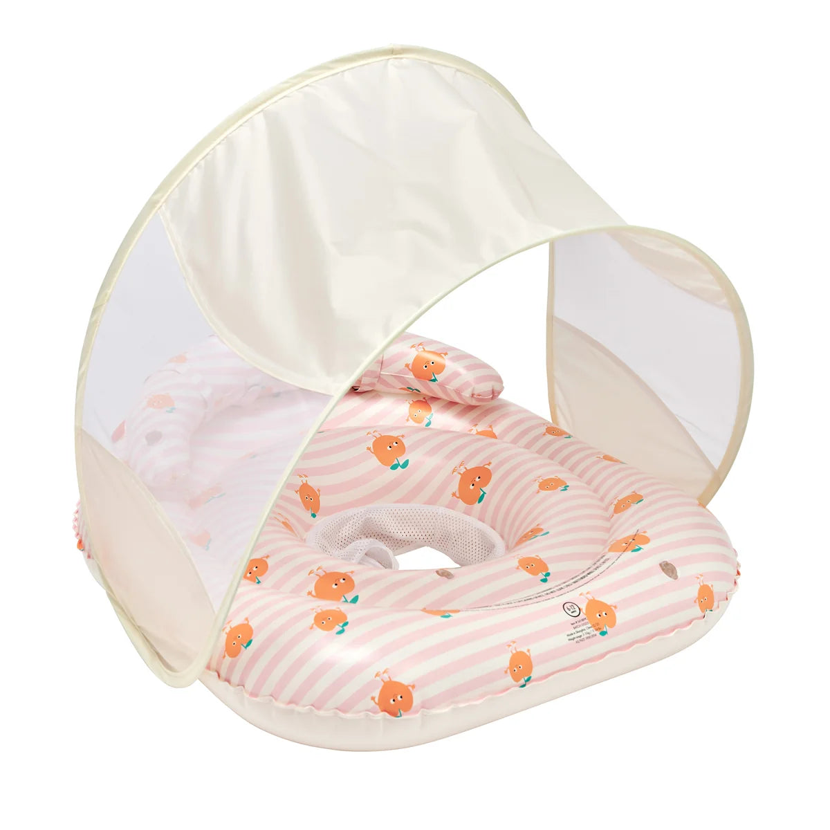 Sunnylife - Interactive Baby Float - Poppy the Peach Pink Stripe