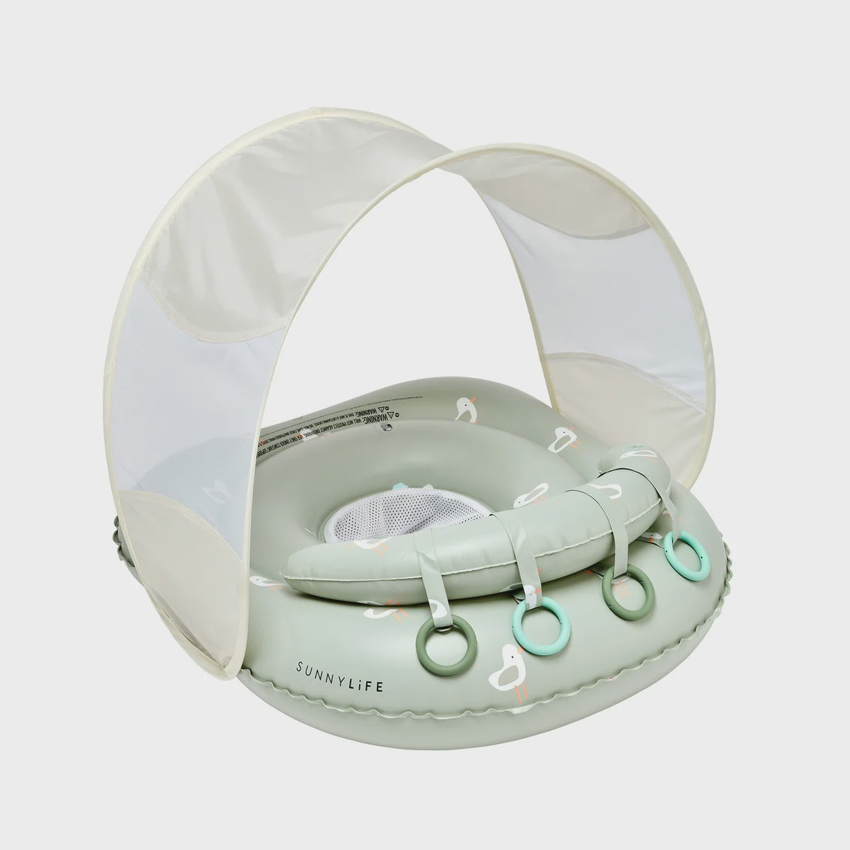 Sunnylife - Interactive Baby Float - Sammy the Seagull Green