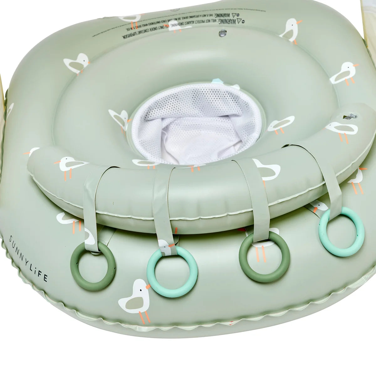 Sunnylife - Interactive Baby Float - Sammy the Seagull Green