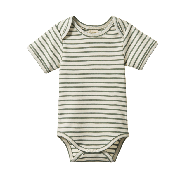 Nature Baby - S/S Bodysuit - Nettle Sailor Stripe