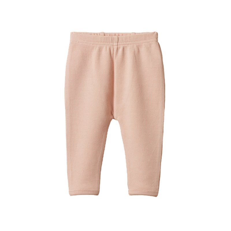Nature Baby - Selby Waffle Pants - Rose Dust