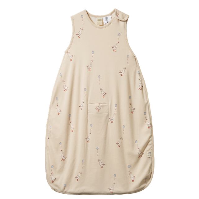 Nature Baby - Organic Cotton + Merino Sleeping Bag 3-24M - Goose Lullaby