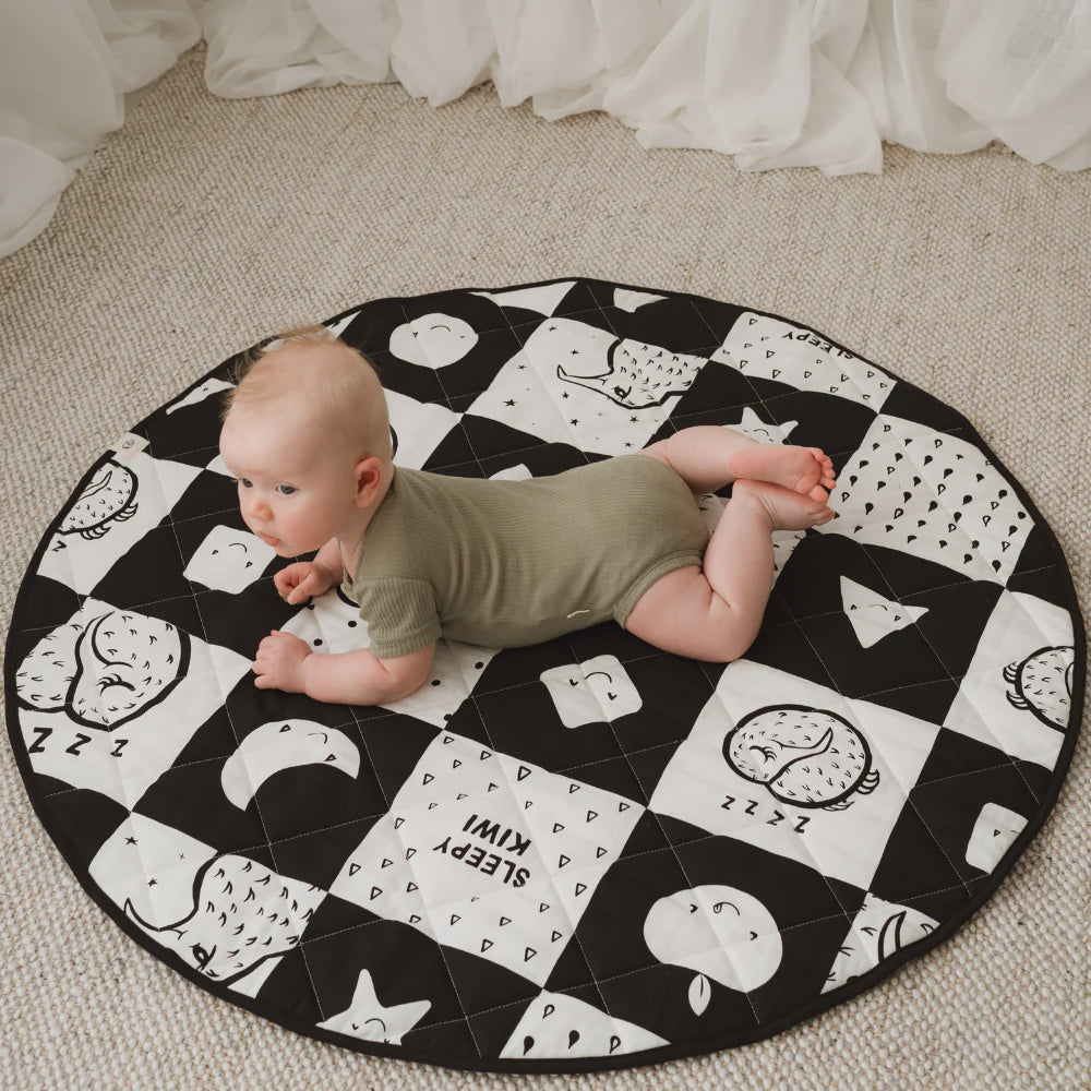 Sleepy Kiwi - Quilted Play Mat