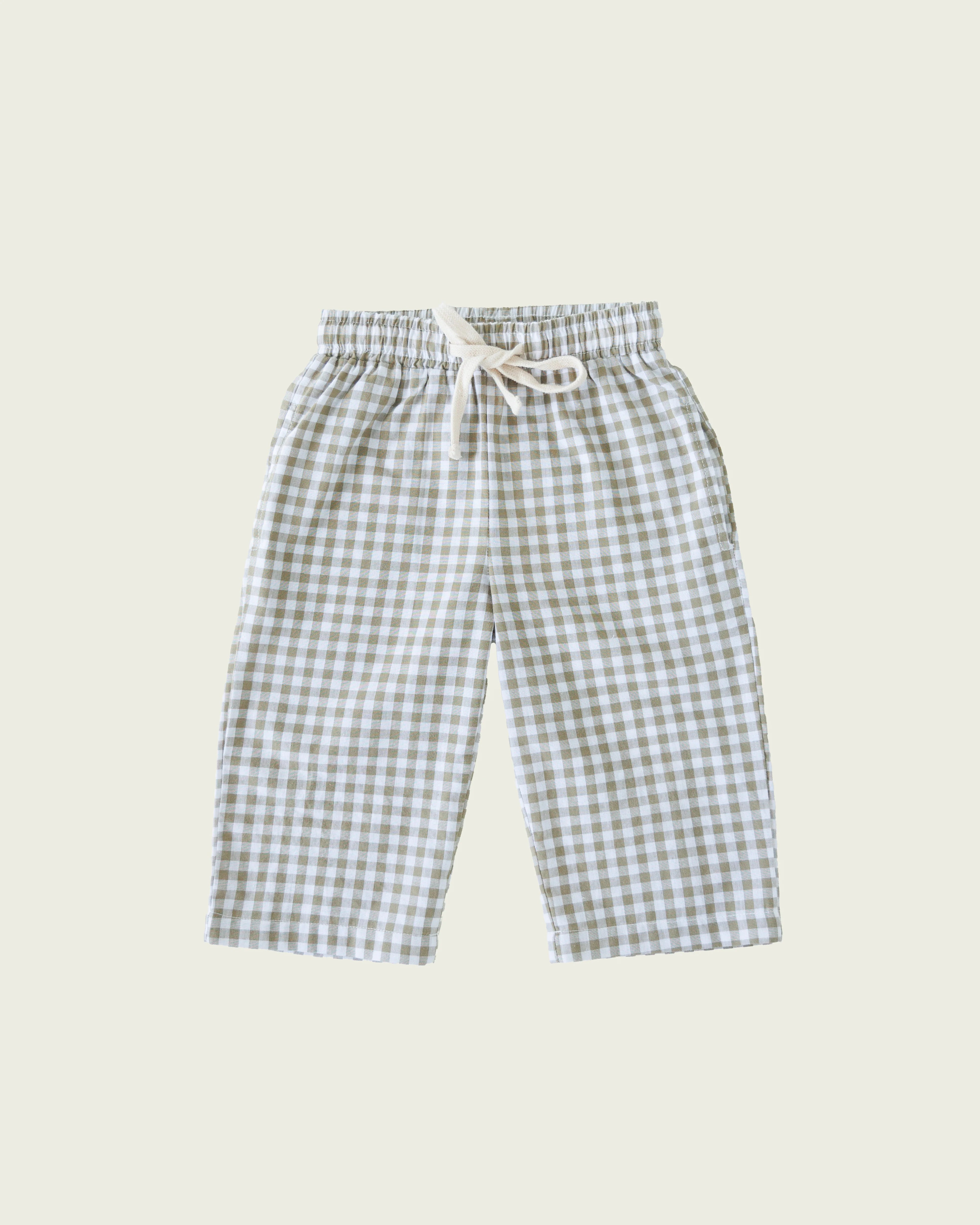 Slowly Label - Rylee Pant - Matcha Check